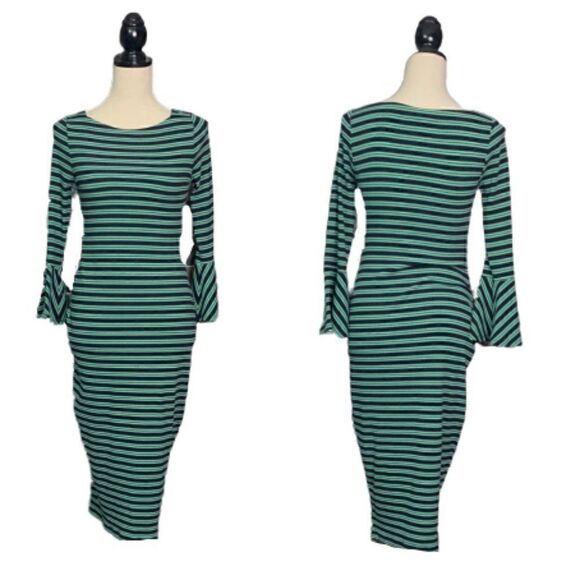 Mimi Maternity Stretchy Ribbed Dress M - Picture 1 of 4
